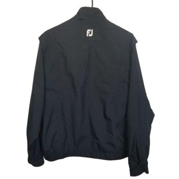 Dryjoys By FootJoy Mens Medium Black Jacket Long S - Picture 9 of 10